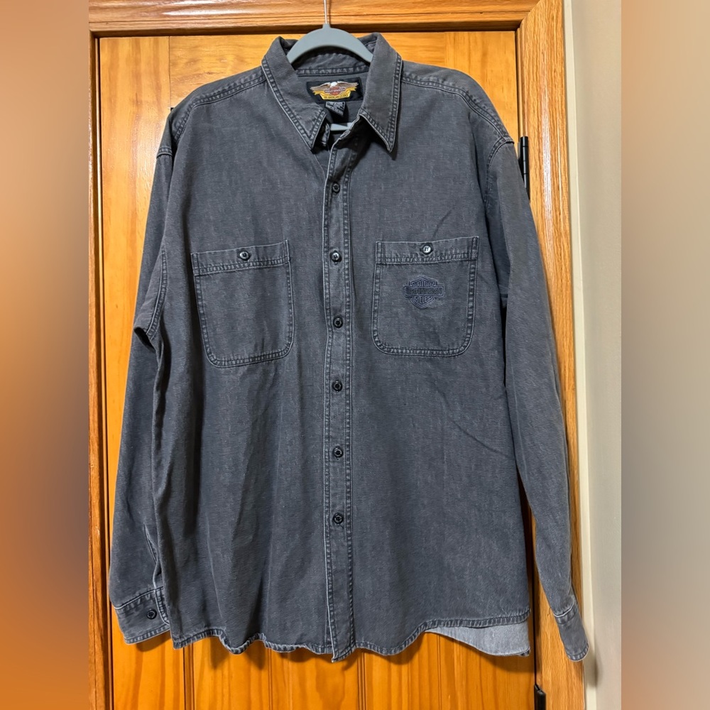 Harley Davidson button up- Size XXL